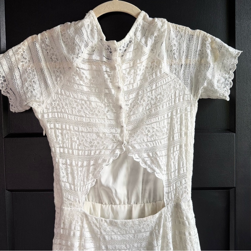 Dolce Vita White Mini Dress - Size S  👰🌸 - Picture 5 of 14